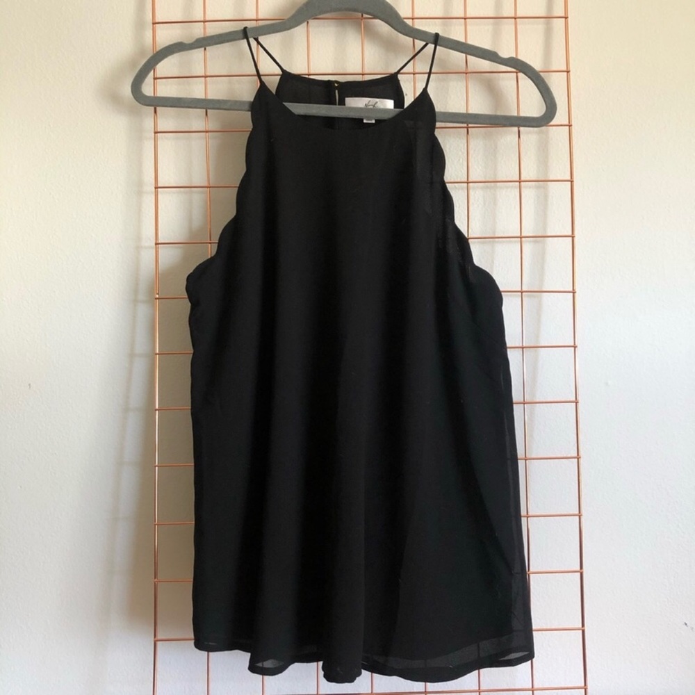 novoh | Scalloped High-Neck Tank